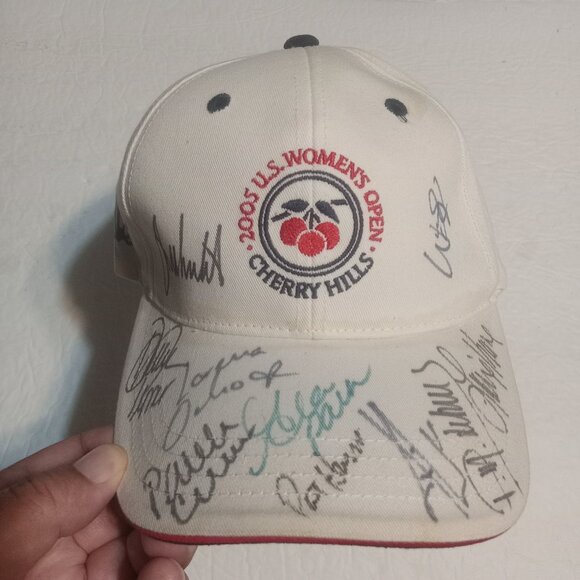 VTG 2005 US Women's Open Golf at Cherry Hills Hat/Cap with autographs - Picture 1 of 6